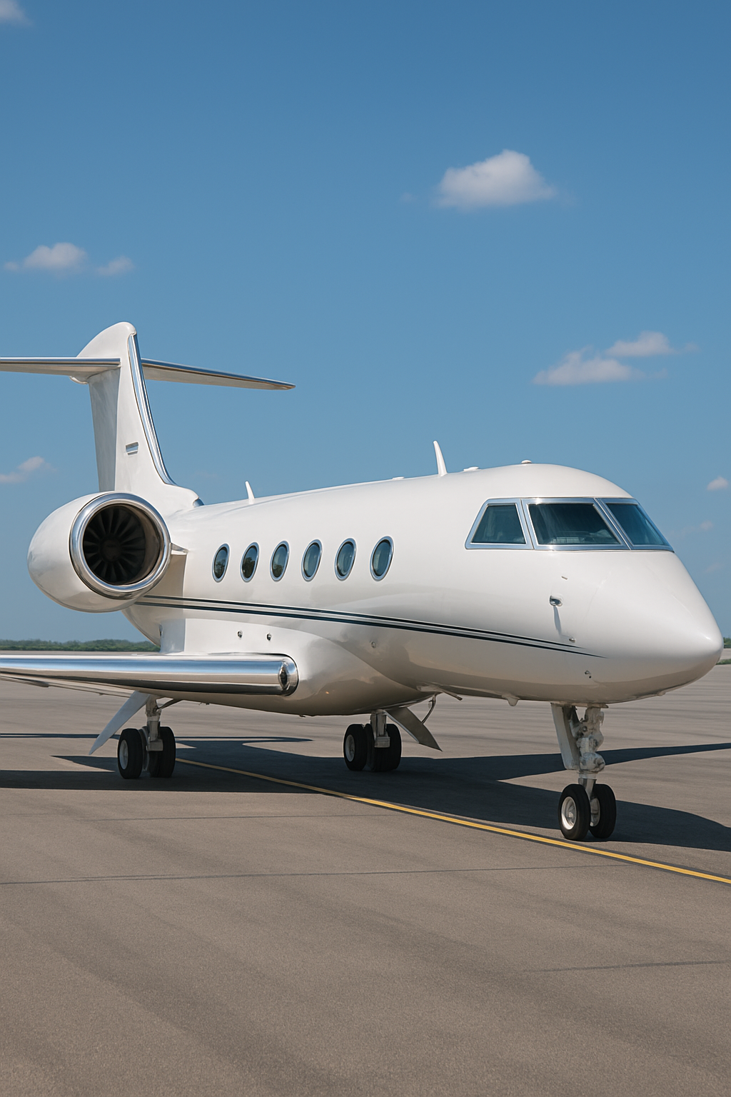 Private aircraft prepared for a tailored journey
