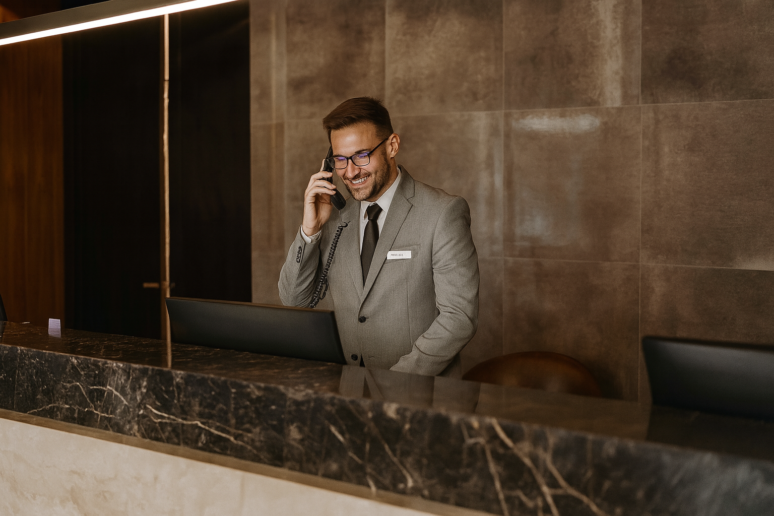 Discreet concierge preparation for a private stay